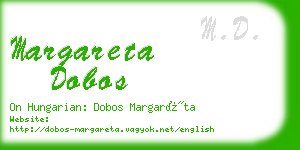 margareta dobos business card